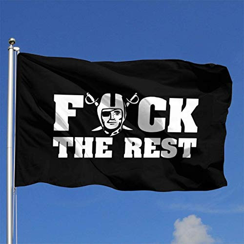 PSDJKI Flag 4x6Ft Fuck Rest Oakland Football Flag Vivid Color and UV Fade Resistant with Brass Grommets 4X6Feet 4x6'' Flag