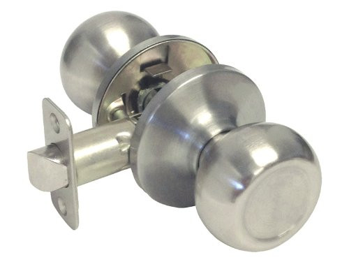 Satin Nickel Passage Hall Closet Door Round Knob Handle 5765DC