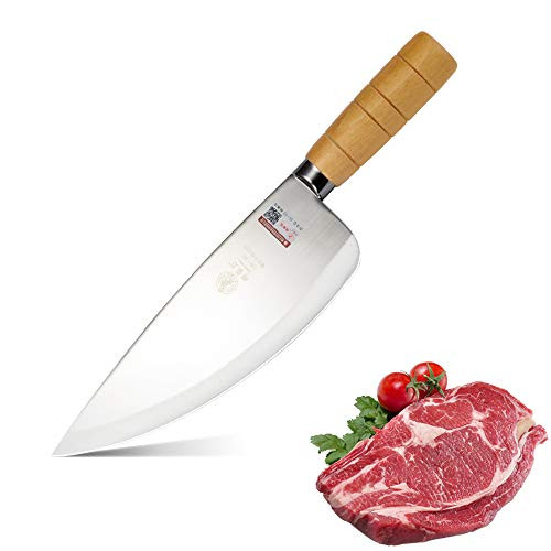 DENGJIA Boning Knife 8.4 Inch Fillet Knife and Butcher Knife with Wood Handle Utility Knife for Meat and Poultry