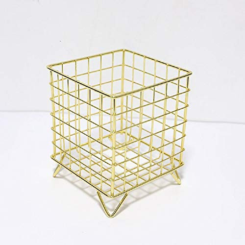 AOZBZ Coffee Pod Holder, Coffee Pod Organizer, K Cup Storage Basket, Coffee Capsule Storage Basket for Coffee Bar -Golden-