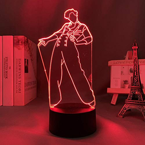 3D Night Light Styles lamp Gift for Fans Bedroom Decor Light Led Touch Sensor Color Changing Work Desk Lamp Styles,Touch Control