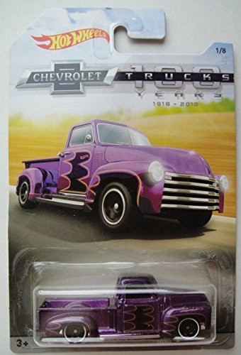 Hot Wheels CHEVROLET TRUCKS 100 YEARS, PURPLE '52 CHEVY 1/8