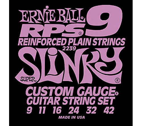 Ernie Ball Reinforced plain Strings Super Slinky .09-.42