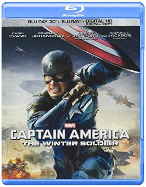 Captain America- The Winter Soldier -2-Disc Blu-ray 3D plus Blu-ray plus Digital HD- Captain America- The Winter Soldier -2-Disc Blu-ray 3D plus Blu-ray plus Digital HD-