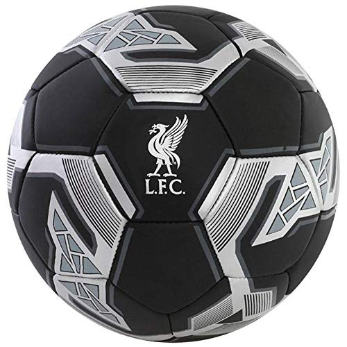 Liverpool FC Size 5 Black / Silver Soccer Ball - Authentic EPL
