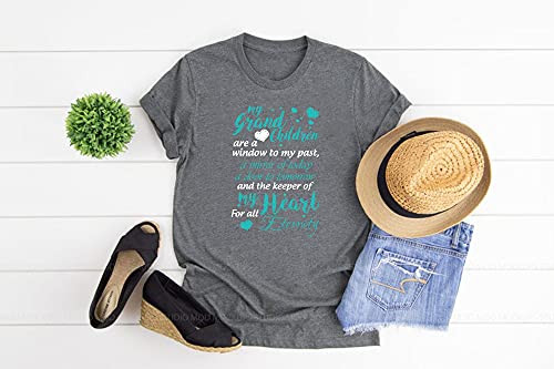 Personalized Name, My Grandchildren Are A Window To Shirt, Mother's Day T-Shirt, Gift From Husband, Gifts For Mothers Day, Gifts For Mom T-Shirt, Long Sleeve, Sweatshirt, Hoodie