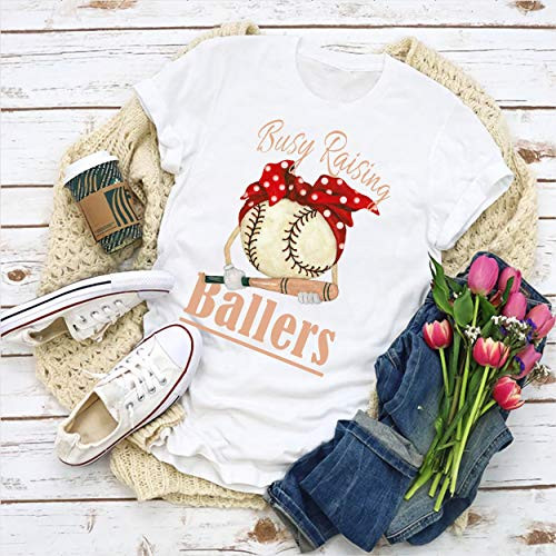 Busy Raising Ballers T-Shirt, Baseball Mom, Gift For Baseball Mom, Baseball Mom Shirt, Soccer Mom Shirt, Sport Gift For Mother, Baller T-Shirt, Long Sleeve, Sweatshirt, Hoodie