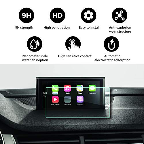 YEE PIN 2017 2018 Audi Q7 Central MMI Display 8.3Inch Navigation Film, Anti-Explosion Reduce The Fingerprint Light and Thin High Transmittance Touch Sensitive & High Definition Screen Protector