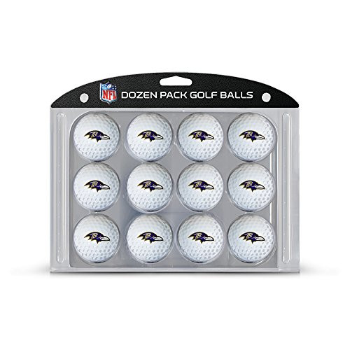 Team Golf NFL Baltimore Ravens Dozen Regulation Size Golf Balls, 12 Pack, Full Color Durable Team Imprint -30203- Team Golf NFL Baltimore Ravens Dozen Regulation Size Golf Balls, 12 Pack, Full Color Durable Team Imprint -30203-