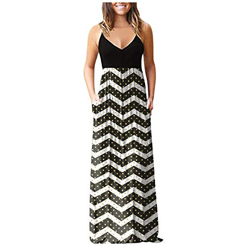 fine_fine Women's Dresses Summer Sleeveless Halter Neck Sun Dresses Midi Dresses for Beach Wedding Temperament fine_fine Women's Dresses Summer Sleeveless Halter Neck Sun Dresses Midi Dresses for Beach Wedding Temperament