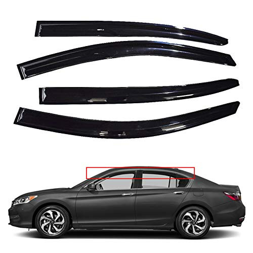 munirater Side Window Vent Visor Rain Deflector Guard Replacement for 2013-2016 Honda Accord Sedan