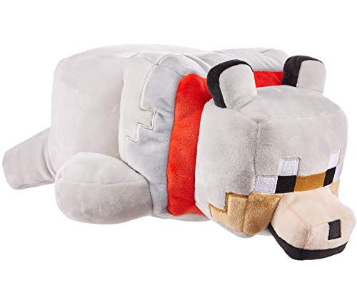 Mattel Minecraft Plush Fox 12-in Long Character Doll, Soft, Squishy, Floppy Collectible Gift for Fans Age 3 Years and Older