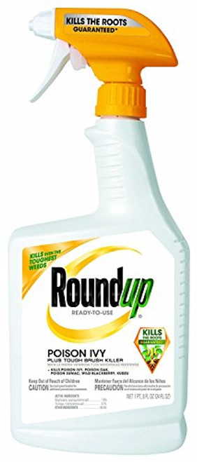 Roundup Poison Ivy and Tough Brush Killer Glyphosate Rtu 24 Oz -Pack of 2- Roundup Poison Ivy and Tough Brush Killer Glyphosate Rtu 24 Oz -Pack of 2-