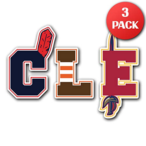 Cleveland Sports - [CUSTOMI] JDM Decal Sticker for Car Truck MacBook Laptop Air Pro Vinyl (3 Pack)