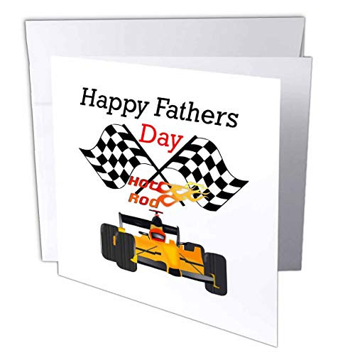 3dRose Lens Art by Florene - Fathers Day - Image of Happy Fathers Day for Race Car Fans - 12 Greeting Cards with envelopes -gc_310656_2- 3dRose Lens Art by Florene - Fathers Day - Image of Happy Fathers Day for Race Car Fans - 12 Greeting Cards with envelopes -gc_310656_2-