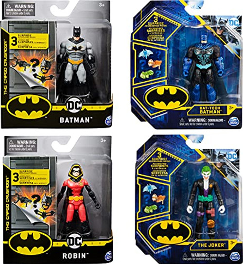 BATMAN, 4-Inch Action Figure with 3 Mystery Accessories, Mission 2 BATMAN, 4-Inch Action Figure with 3 Mystery Accessories, Mission 2