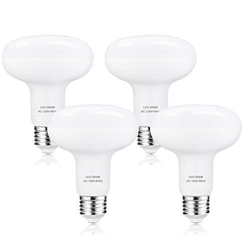 Led Bulbs Br30 1200 Lumens, 12w Led R30 3000K Soft White -100 Watt Incandescent Equivalent-, E26 Medium Base, High Lumen,Enengery Saving led for Indoor Outdoor Flood Bulb Dimmable 4 Pack