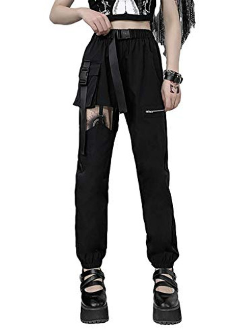 Trap Pants Goth Women Leather Goth Pants Punk Rock Pants for Women Trap Pants Goth Women Emo Pants for Women alt Clothing Goth Pants Plus Size Tripp Pants Black Utility Pants Women Punk Pants