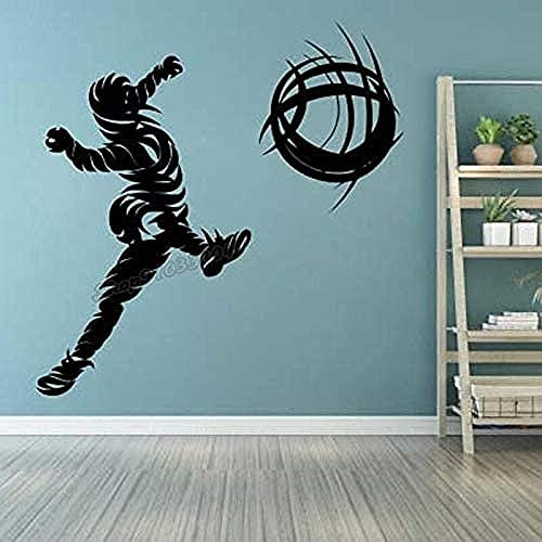 Football Football Wall Decal Football Player Goal Fans Ball Game Stadium Wall Sticker Vinyl Decal for Room Decoration Mural 57X58CM Football Football Wall Decal Football Player Goal Fans Ball Game Stadium Wall Sticker Vinyl Decal for Room Decoration Mural 57X58CM