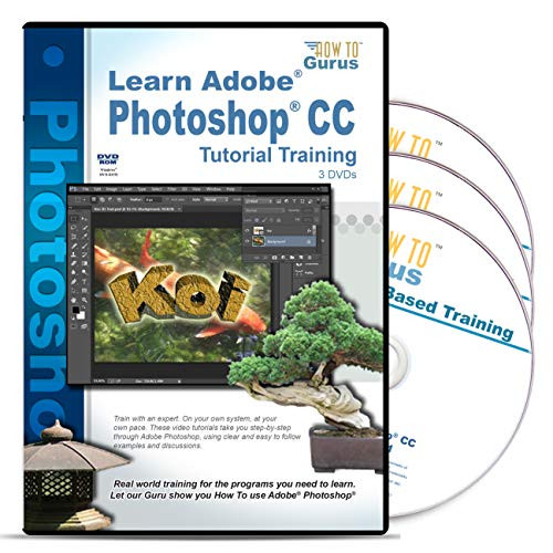 Adobe Photoshop CC Training on 3 DVDs 21 Hours in 328 Video Lessons Computer Software Video Tutorial