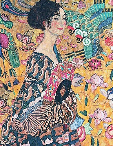 Migsrater Wooden Jigsaw Puzzle 300 Pieces-Woman with Fan Jigsaw Puzzle for Adults Kids Puzzle Game 29.5?x19.7?