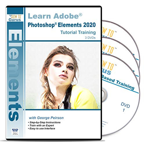 Training for Adobe Photoshop Elements 2020 from How To Gurus - 3 DVDs Over 19 Hours in 240 Software Tutorial with Easy to Follow Videos plus Tips and Tricks Training for Adobe Photoshop Elements 2020 from How To Gurus - 3 DVDs Over 19 Hours in 240 Software Tutorial with Easy to Follow Videos plus Tips and Tricks