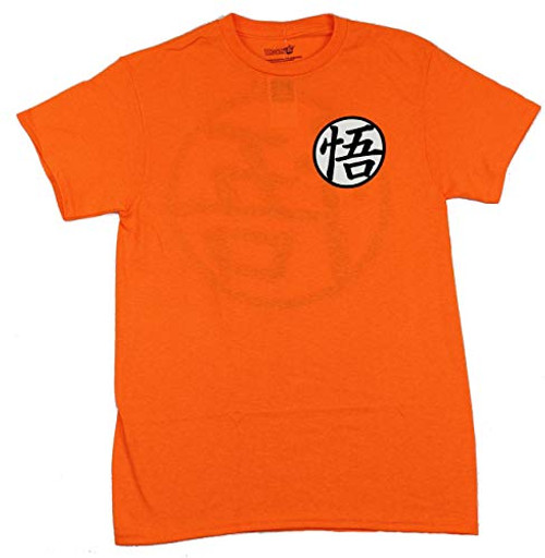 Dragon Ball Z Men's Dragon Ball Super Goku Symbol T-Shirt, X-Large, Orange