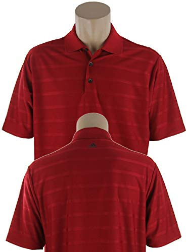 adidas Mens Climacool Energy Textured Solid Polo Shirt -2XL, University Red-