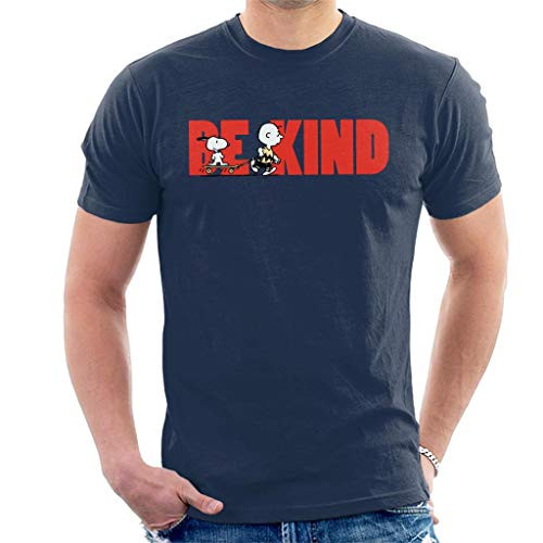 Peanuts Snoopy Charlie Brown Skateboard Be Kind Men's T-Shirt Peanuts Snoopy Charlie Brown Skateboard Be Kind Men's T-Shirt