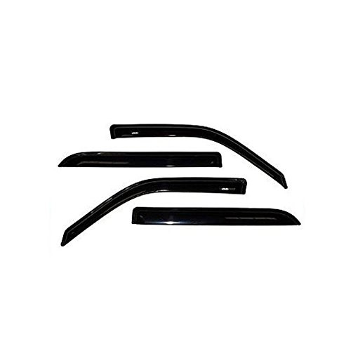 Gldifa Wind Deflector fit 2004-2008 Ford F150/Lincoln Mark LT Super Crew Cab Sun/Rain Guard Window Visor 4pcs