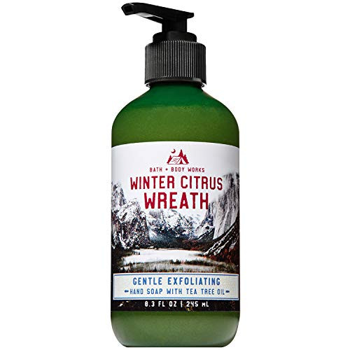 Bath and Body Works WINTER CITRUS WREATH Gentle Exfoliating Hand Soap 8.3 Fluid Ounce