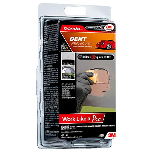 Bondo Dent Repair Kit, Paintable - Permanent - Non-Shrinking As You Complete Your Repair in Less Than Two Hours, 1 Kit -31588-