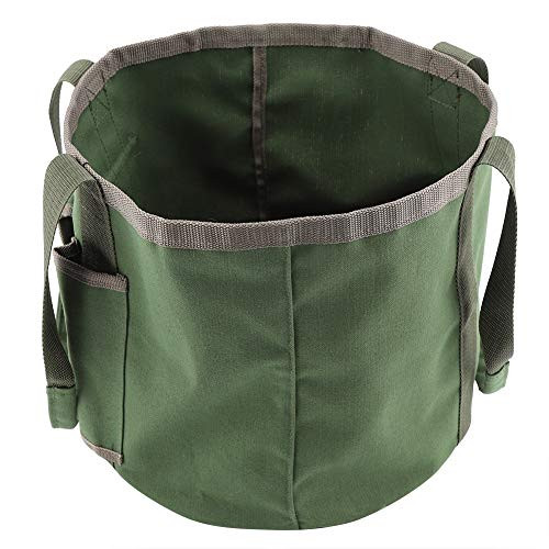 Garden Tool Set Tote Solid Bag, Waterproof Portable Bucket Garden Tool Organizer Bag Tote Storage Pouch for Gardening Tool Kit
