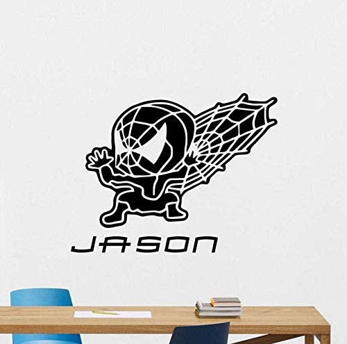 Wall Stickers Wall Decal Custom Name Kids Boys Bedroom Nursery Interior Decor Personalized Vinyl Window Sticker Mural 57X53Cm