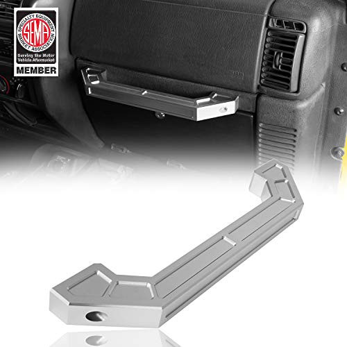 u-Box Passenger Side Grab Handle Aluminum Grab Bar Compatible with 97-06 Jeep Wrangler TJ