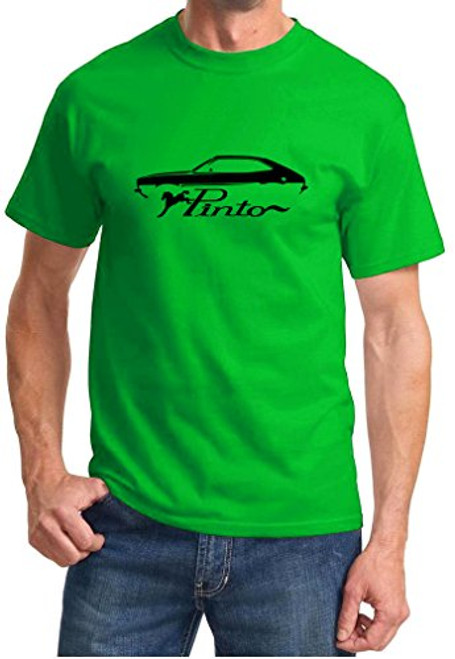 Ford Pinto Classic Outline Design Tshirt Small Green