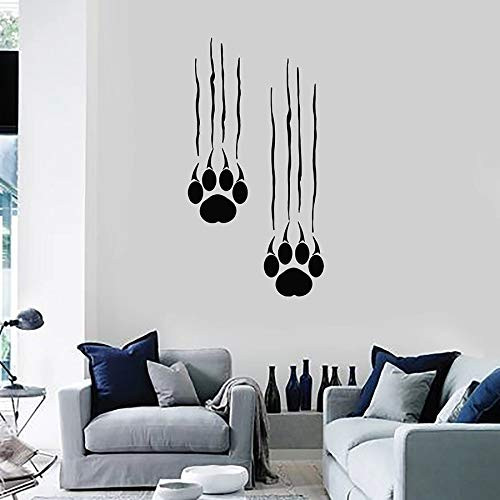Wall Decal Animal Footprint Animal Paw Print Vinyl Window Sticker Bedroom People Cave Home Decor Art Mural Zoo Wall Sticker Kids Room Decoration