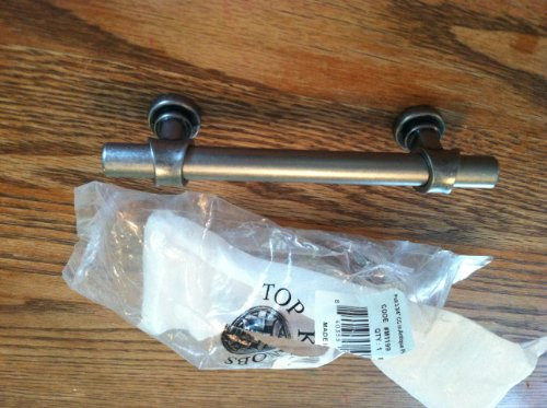 Top Knobs M1199 Dakota Collection 3-3/4" Center to Center Pewter Antique Bit Cabinet Bar Pull, Pewter Antique