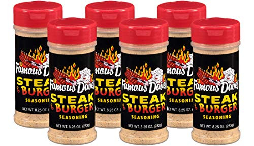 Famous Dave's Steak and Burger Seasoning, 8.25 Ounce, Pack of 6 Famous Dave's Steak and Burger Seasoning, 8.25 Ounce, Pack of 6