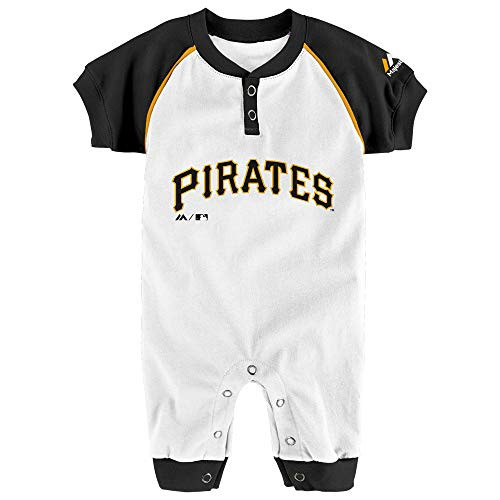 Outerstuff MLB Baby Pittsburgh Pirates Game Time Homerun Coverall, 3-6 Months