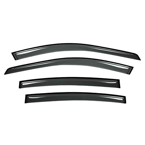 Gldifa Smoke Window Visors fit 2002-2006 Altima Sedan 4 Door Sun Rain Guard Wind Deflectors 4pcs
