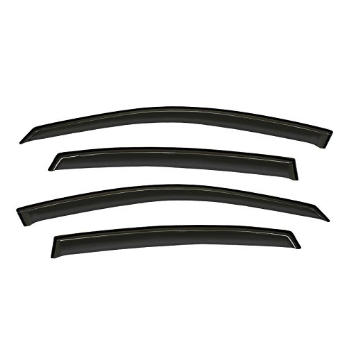 Gldifa Smoke Window Visors fit 2000-2005 Chevy Impala Wind Deflectors Sun/Rain Guards 4pcs