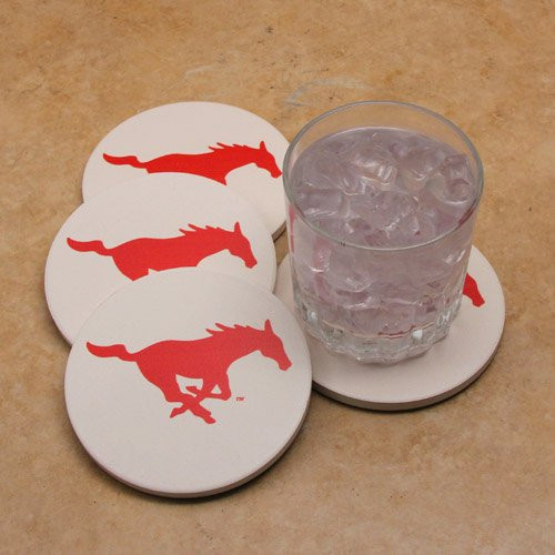 Thirstystone Stoneware Coaster Set, Southern Methodist University