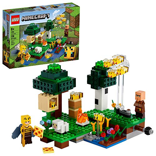LEGO Minecraft The Bee Farm 21165 Minecraft Building Action Toy with a Beekeeper, Plus Cool Bee and Sheep Figures, New 2021 -238 Pieces-