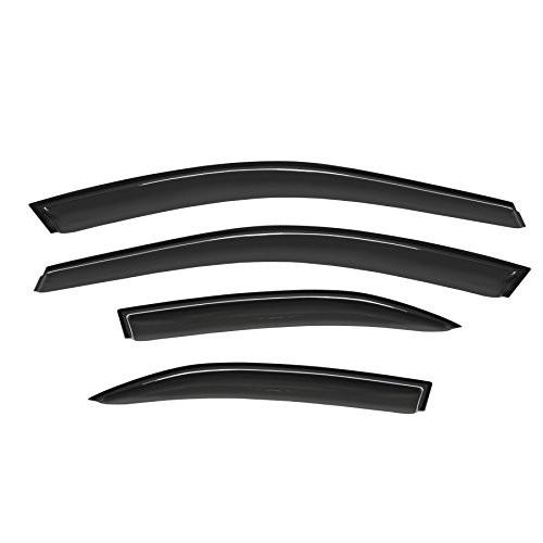 Gldifa Wind Deflector fit 2002-2006 Toyota Camry Smoke Sun/Rain Guard Window Visors