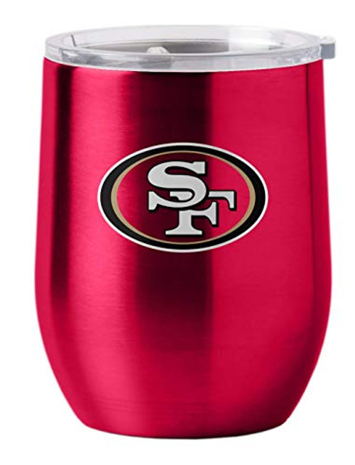 Boelter Brands NFL San Francisco 49ers Drink Tumbler Steel 16 Curved, Team Colors, One Size Boelter Brands NFL San Francisco 49ers Drink Tumbler Steel 16 Curved, Team Colors, One Size
