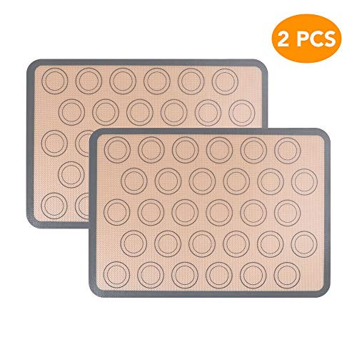 Lashary Baking Sheet Silicone Mat, Durable Macaron Silicone Mat, Non Stick Silicone Baking Mats for Bake Pan & Rolling, Food Grade Macaroon Baking Mat, Silicone Cooking Mat for Cookies & Pastry Making Lashary Baking Sheet Silicone Mat, Durable Macaron Silicone Mat, Non Stick Silicone Baking Mats for Bake Pan & Rolling, Food Grade Macaroon Baking Mat, Silicone Cooking Mat for Cookies & Pastry Making