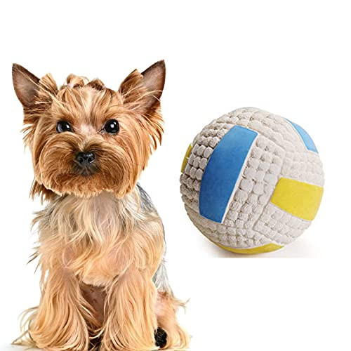 Yunmao Dog Toy Latex Dog Bite Sound Ball Pet Toys, Specification- Small Volleyball