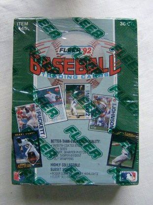 ACS 1992 Fleer Baseball Sealed wax box -36 Packs-
