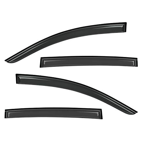 Gldifa Window Visor Sun Rain Guards fit 2012-2020 Sonic Hatchback 5 Door Wind Deflector Smoke 4pc